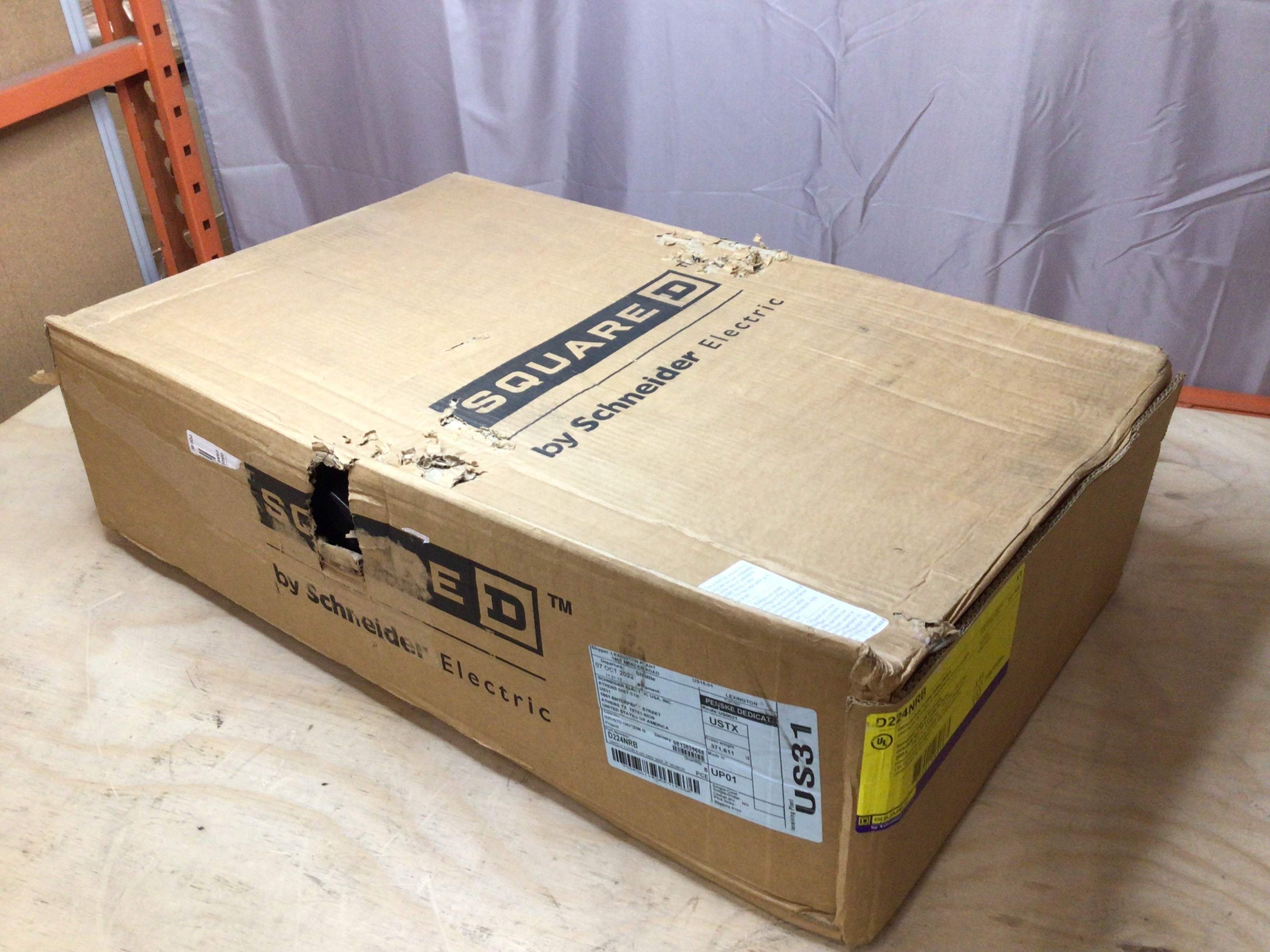 Square D D224NRB 200 Amp 240V Fused Disconnect Nema 3R (8117650915566)
